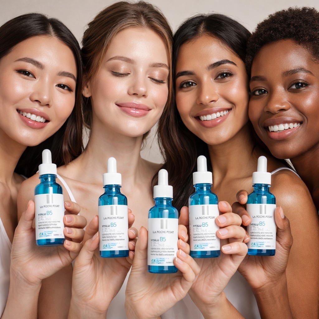 Diversidad de mujeres con el sérum ROs Hyalu B5